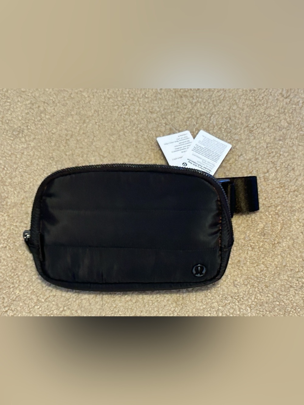 lululemon athletica Black Quilted Belt Bag